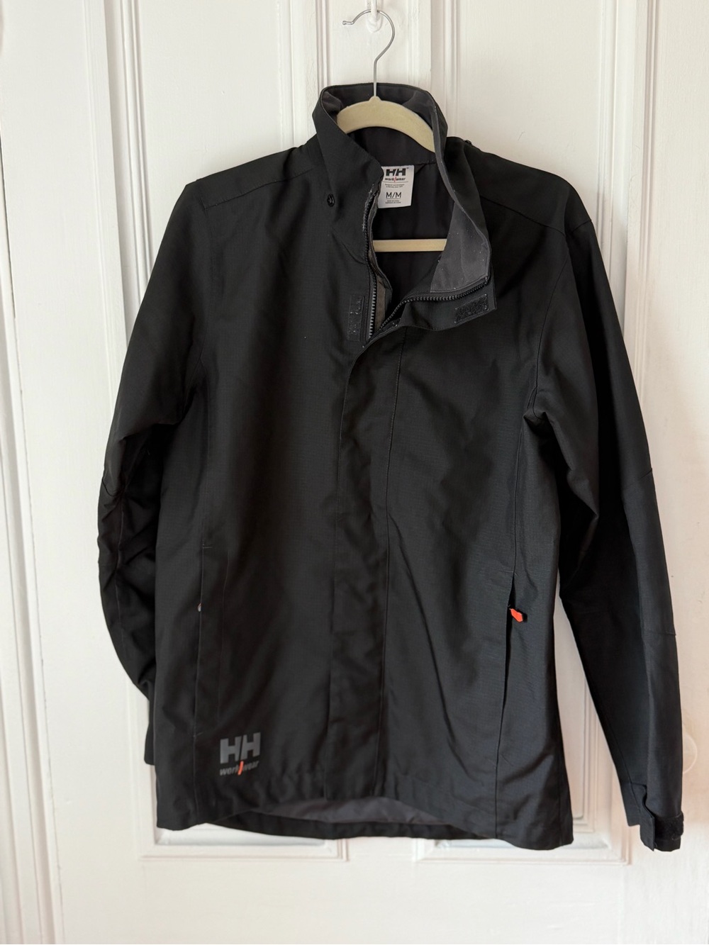 Men’s Helly Hanson Work Wear Oxford Waterproof Zip Up Shell Jacket Size Medium